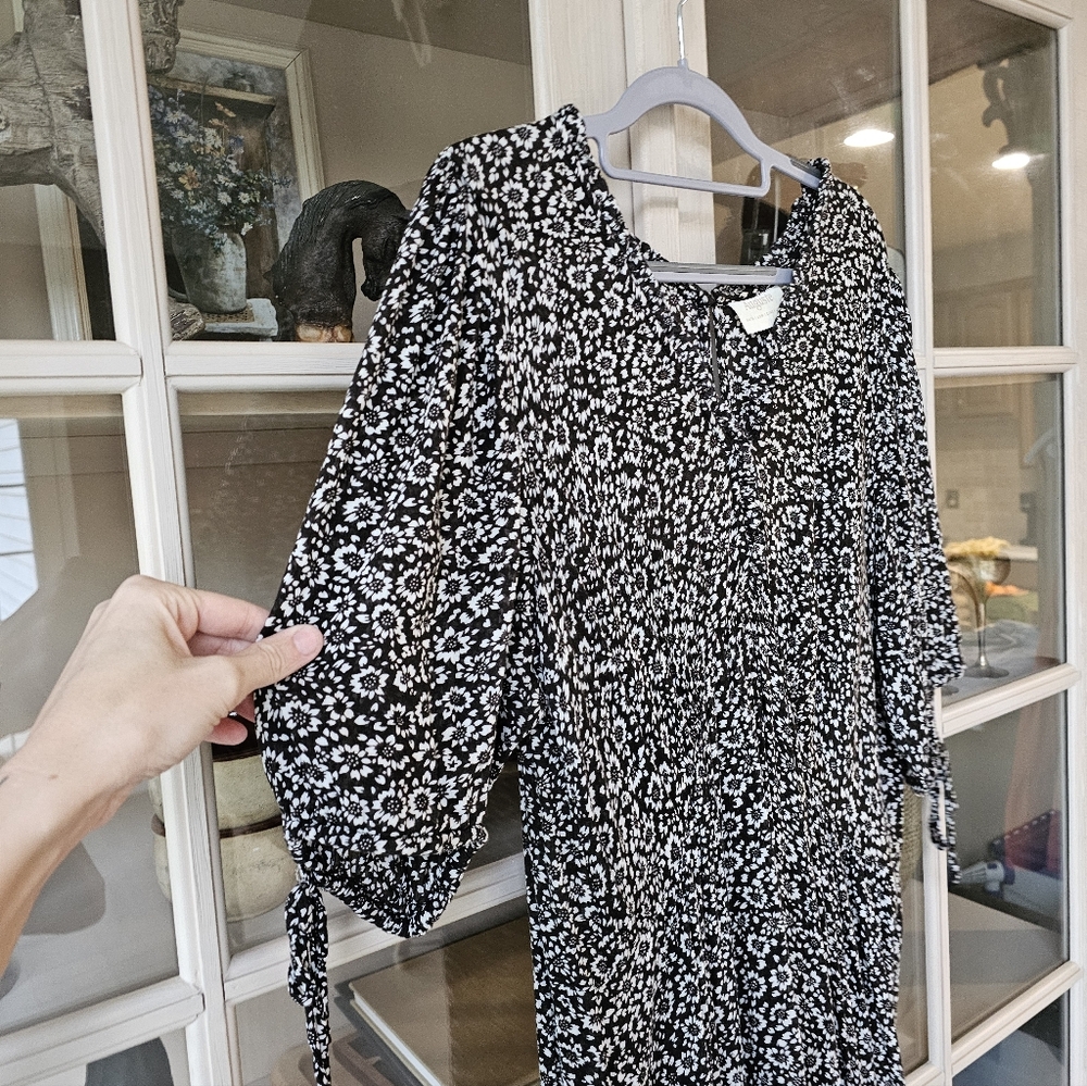 AUGUSTE The Label Marlowe Rye Midi Dress Charcoal  US 8 - Picture 9 of 14
